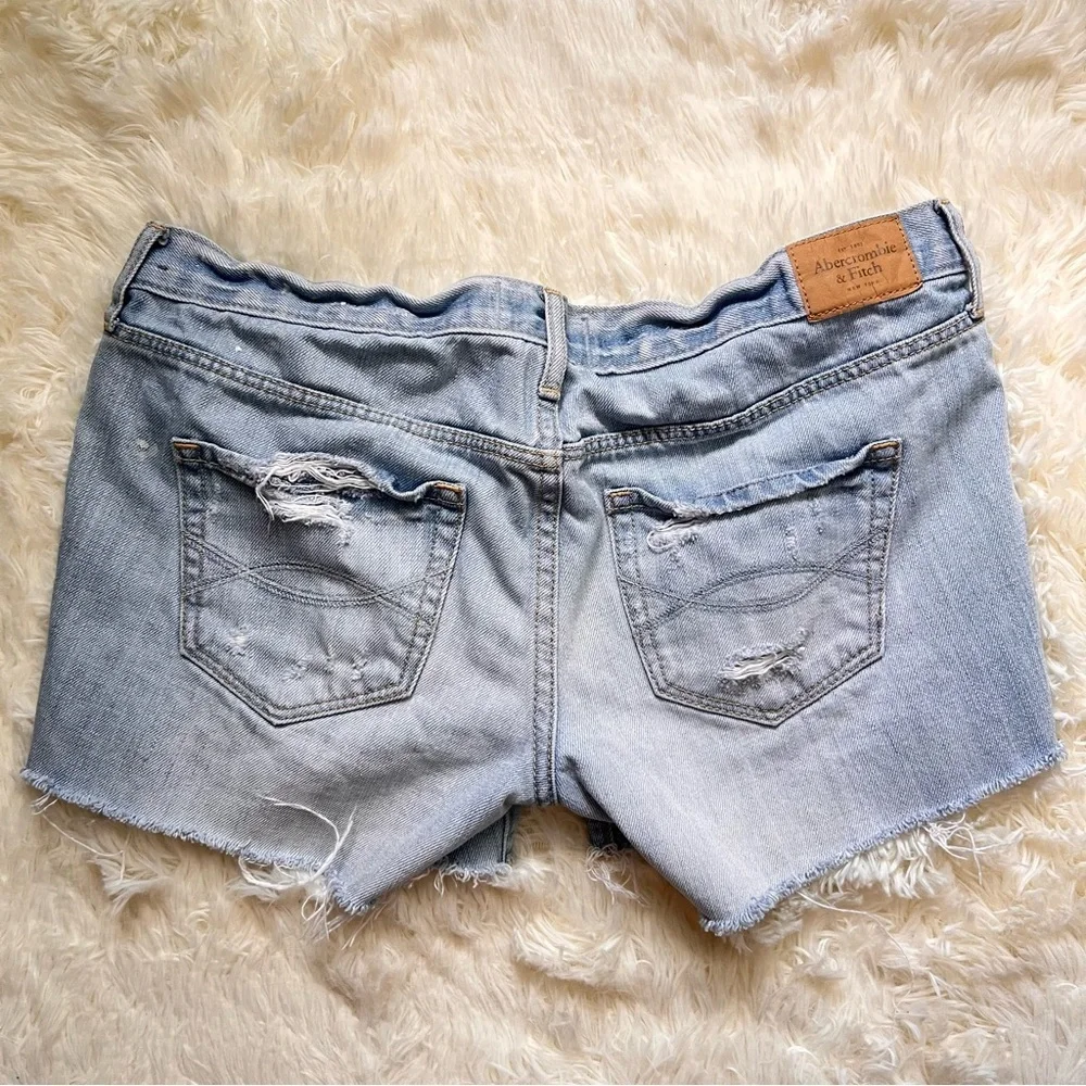 Abercrombie & Fitch Distressed Denim Shorts